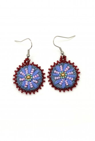 Denim Daisy Earrings Denim Daisy Earrings